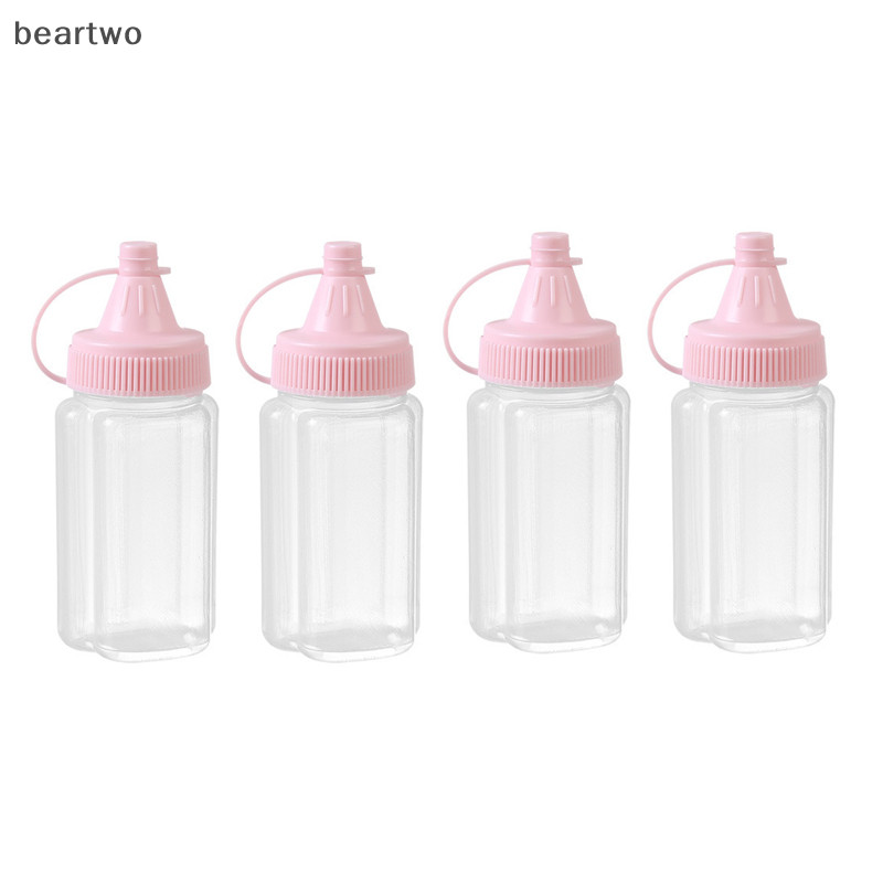 < Beartwo > Hộp đựng gia vị bằng nhựa ép nước sốt Vuốt Trang điểm Gia vị Salad Hộp đựng thịt nướng ngoài trời Cắm trại đẹp