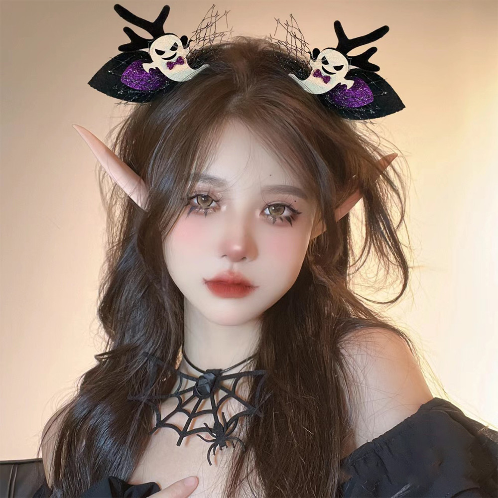 Đồ dùng dự tiệc trang điểm Cosplay - Phụ kiện tóc phổ biến - Kẹp tóc cô gái ngọt ngào, dễ thương, cổ tích - Kẹp tóc bí ngô ma dơi - Kẹp tóc bí ngô