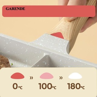 Garende Chảo Chiên Chống Dính Di Động Chia Nướng Nồi Chiên Vuông Omelette Cho