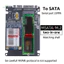 NGFF Sang SATA 3 HDD Enclosure MSATA SSD Adapter M.2 SATA Protocol Adapter Board mới