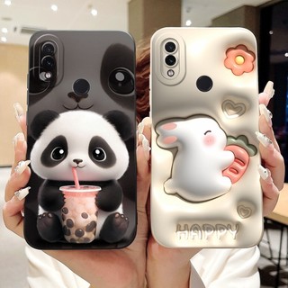 Ốp bảo vệ ống kính Xiaomi Redmi Note 7 Pro 7S Note7 Redmi Note7S 7 7Pro Vỏ điện thoại TPU silicon mềm hình thỏ gấu trúc dễ thương