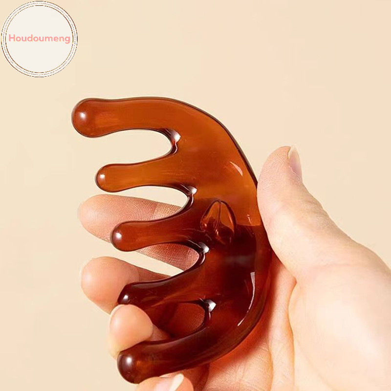 Hudoumeng 1 Cái Lược Massage Kinh Tuyến Cơ Thể Nhựa Năm Răng Rộng Lược Châm Cứu Giúp Lưu Thông Máu Chống Tĩnh Điện Tóc Mịn VN