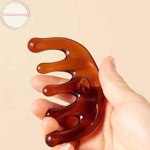 Hudoumeng 1 Cái Lược Massage Kinh Tuyến Cơ Thể Nhựa Năm Răng Rộng Lược Châm Cứu Giúp Lưu Thông Máu Chống Tĩnh Điện Tóc Mịn VN