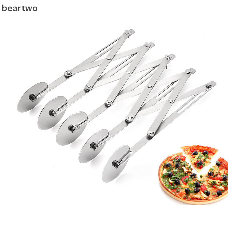 < Beartwo > 3 / 5 / 7 Bánh Xe Cắt Bột Chia Bột Linh Hoạt Lưỡi Lăn Bánh Pizza Bánh Ngọt Peeler Dụng Cụ Chảo Nướng Bằng Thép Không Gỉ Đẹp