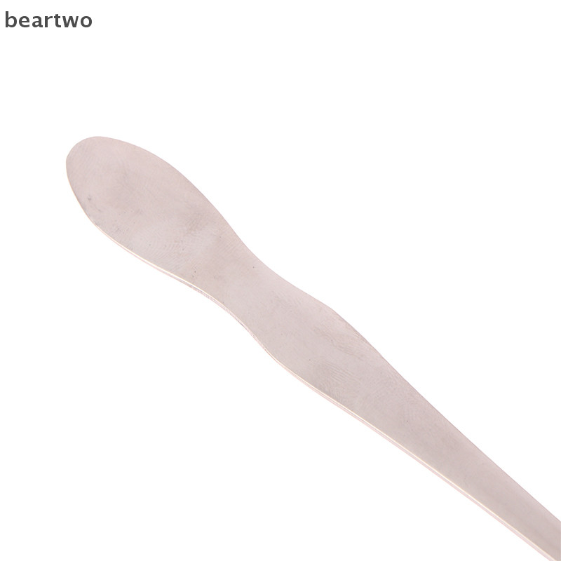 < Beartwo > 1Pc Thép không gỉ Tay Cầm Dài Thìa Khuấy Kem Món Tráng Miệng Muỗng Flatware Đẹp