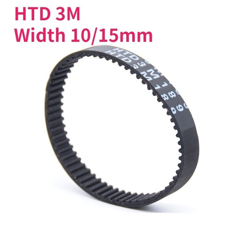 HTD 3M-324/327/351/420/450/531 Cintura Sincrona Temporizzazione Anello Di Chiusura Larghezza 10/15 Mm - Foto 7