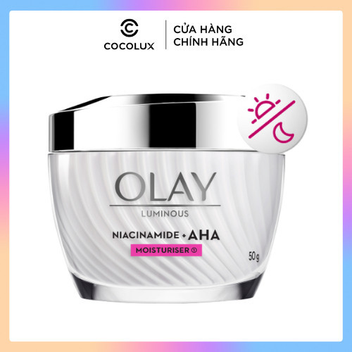 Kem Dưỡng Ẩm Olay Luminous Niacinamide AHA Làm Sáng Da, Mờ Thâm Mụn 50g