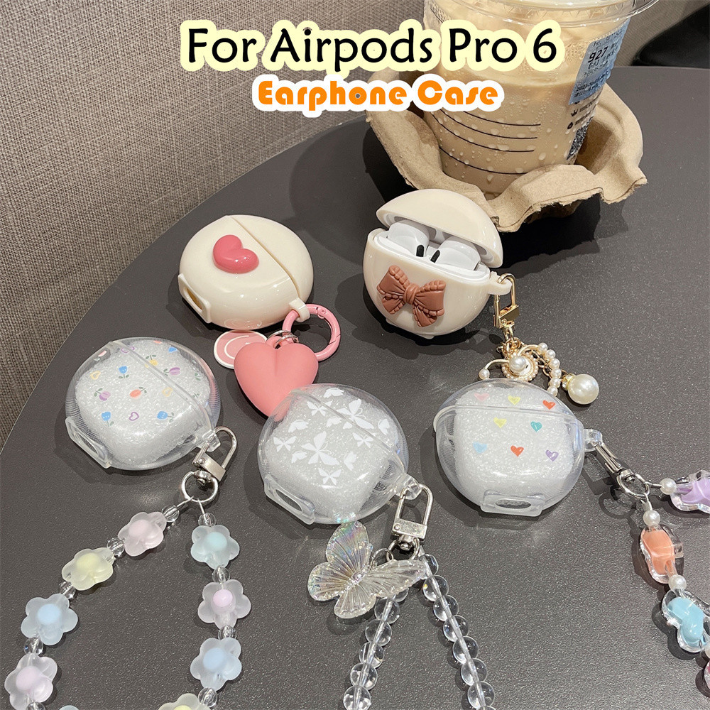 [Ngôi sao tương lai] Dành cho vỏ Airpods Pro 6 Vỏ tai nghe silicon mềm Vỏ hoa dễ thương DIY