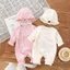 Bodysuit Dài Tay Cho Bé Gái, Body Bánh Bèo Viền Xếp Ly Mẫu Quần Áo Trẻ Em Liền Thân SLT96