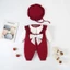 Bodysuit dài tay KÈM MŨ cho bé gái Body thu đông bé gái Áo liền quần NGỰC BÈO KÈM MŨ SLT136