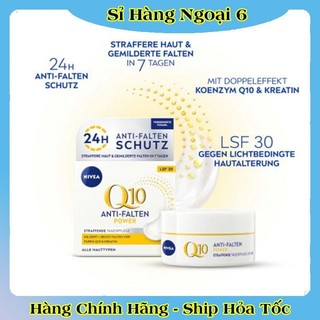 [auth] [Mẫu mới] Kem dưỡng da mặt Nivea Q10 của Đức giúp chống lão hóa,chống nhăn, sáng da - Nội địa Đức Đủ Bill [Hot]