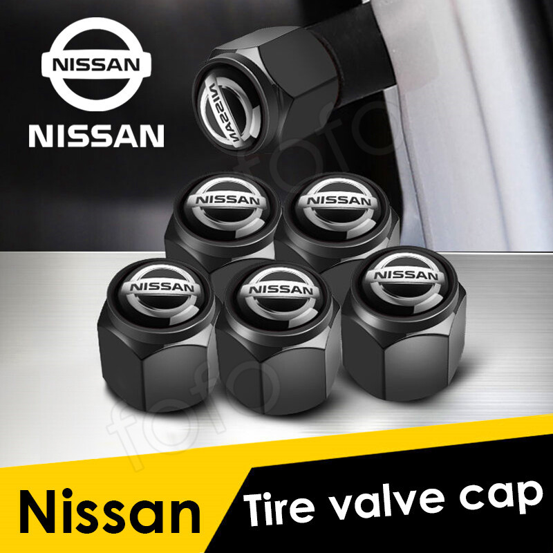Nissan Lốp Xe Nắp Van Thép Không Gỉ Bánh Xe Thân Mũ Không Khí Mô Hình Đa Năng Cho Nissan serena c27 vanette c22 sentra gtr n16 grand livina navara np300 sentra n16 teana d40