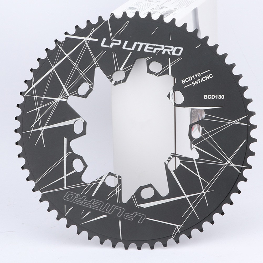 Plateau Elliptique 130 BCD Pour Vélo – 45T à 58T, Aluminium CNC, Protection Genou, Pour Route, VTT, BMX
