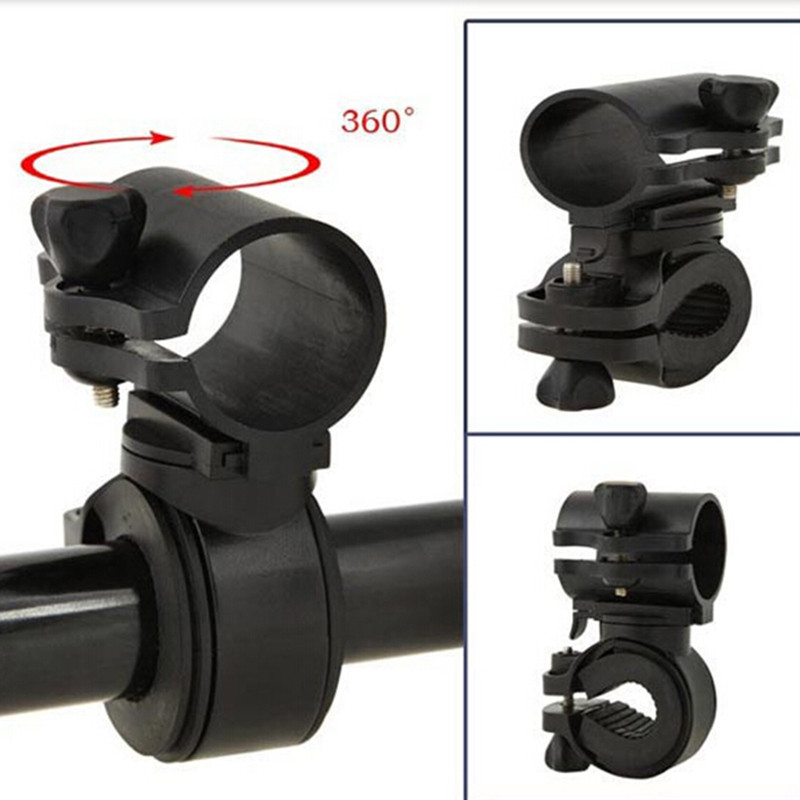 TMOY 360 Xoay Xe Đạp Xe Đạp Đèn Pin LED Đèn Pin Gắn Giá Đỡ TCM