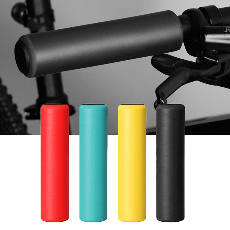 TMOY 1 cặp bọc ghi đông xe đạp silicone ngoài trời, chống trơn trượt, hỗ trợ chắc chắn, phù hợp xe đạp leo núi và TCM