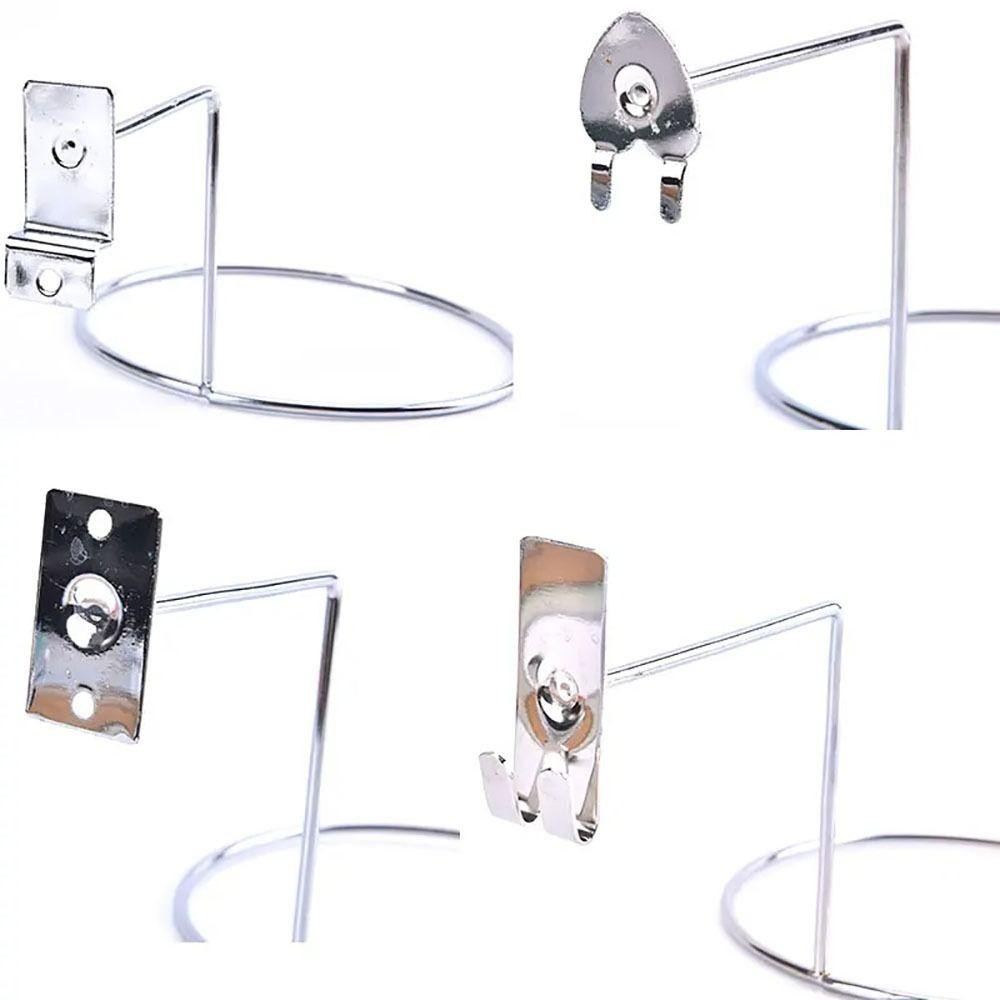 GIÁ RẺ 1 Cái Giá Đỡ Mũ, Phụ Kiện Móc Chốt Lưu Trữ Hiển Thị Nắp Giá Đỡ, Móc Treo Mũ Bảo Hiểm Kim Loại Treo Tường Màu Đen / Bạc