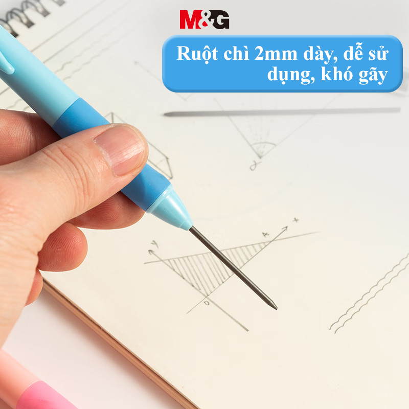 Product image M&G Overstriking Pencil Refill 2B 2.0mm Màu ngẫu nhiên Lõi mạnh Bút chì nạp lại Bút chì Propelling Bài thi Đồ dùng học tập 6Sticks-1Set ASL37902 2