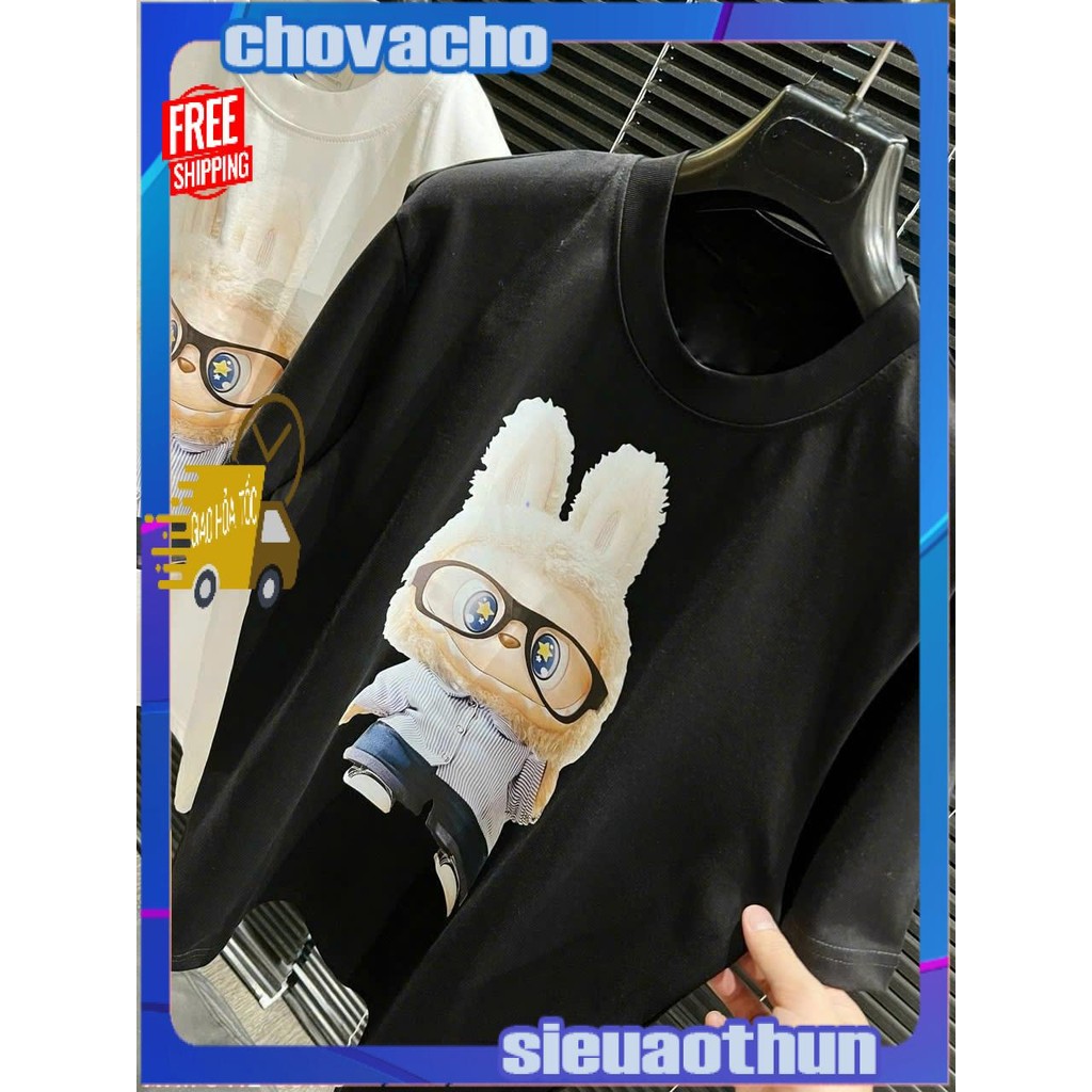 Áo thun Stee Cổ tròn LABUBU PIC 01 Localbrand ICVCVNI Unisex Menwear Cotton