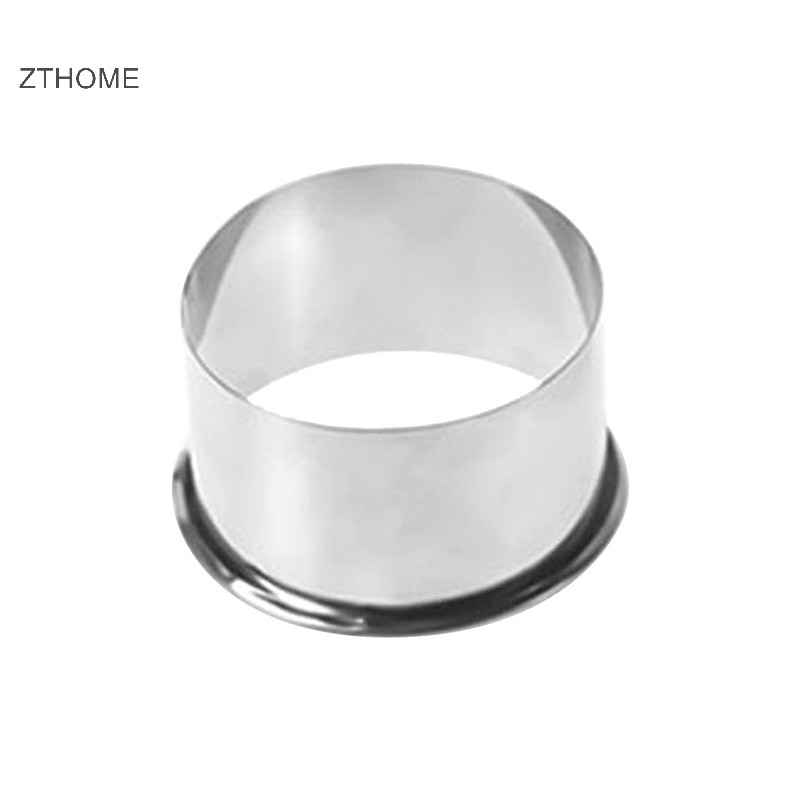 Zthome 3 Kích Thước Thép Không Gỉ Tròn Bánh Bao Bọc Khuôn Cắt Dụng Cụ Làm Cookie HOT