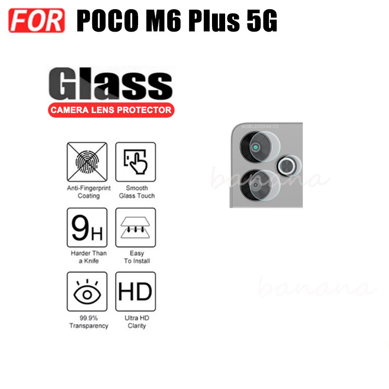 Ốp Điện Thoại Chống Sốc 3 Trong 1 Poco M6 Plus Cho Poco C61 C65 M6 4G 5G Chống Gián Điệp Mềm Gốm Mờ Bảo Mật Kính Cường Lực