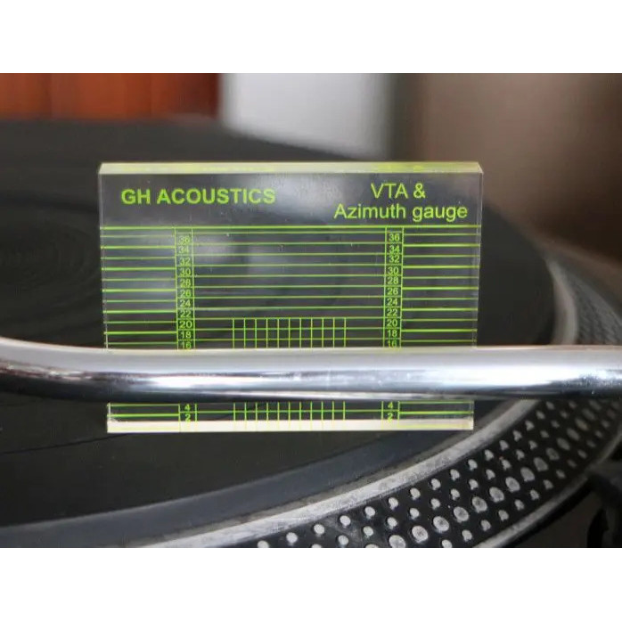 Bàn Xoay Hộp Mực Tonearm VTA Cân Bằng Đo Azimuth Ngang Điều Chỉnh Thước Công Cụ Cho LP Vinyl Ghi Máy Nghe Nhạc Máy Hát