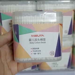 Que tăm bông MISUTA cho bé - Hộp 200 que/400 que