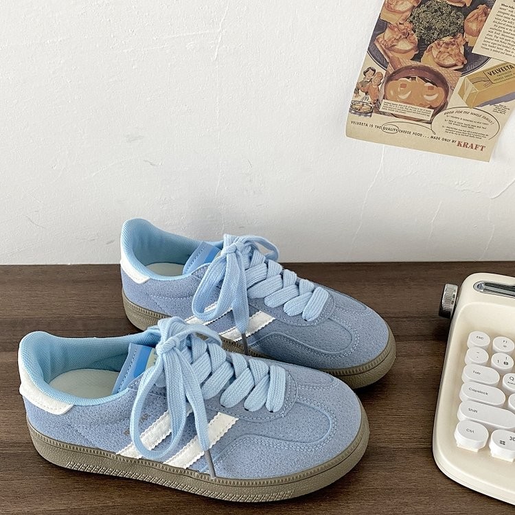 Thời trang Hàn Quốc Cổ Điển Retro tất cả phù hợp với giày thể thao thường ngày đế dày mùa thu phong cách mới chống trượt chống mài mòn Giày thể thao nhẹ thoải mái giày trắng nhà máy Giá Sỉ