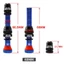 2 Van Schrader Xe Đạp, Van Lốp Không săm A / V 40 / 60mm, Van MTB Chân Không Hợp Kim Nhôm Lõi Đồng Bền