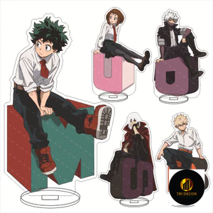 Móc Khoá, Standee, Tranh Kính Mô My Hero Academia Midoriya Izuku Bakugou Katsuki Trang Trí Bàn Học, Làm Việc