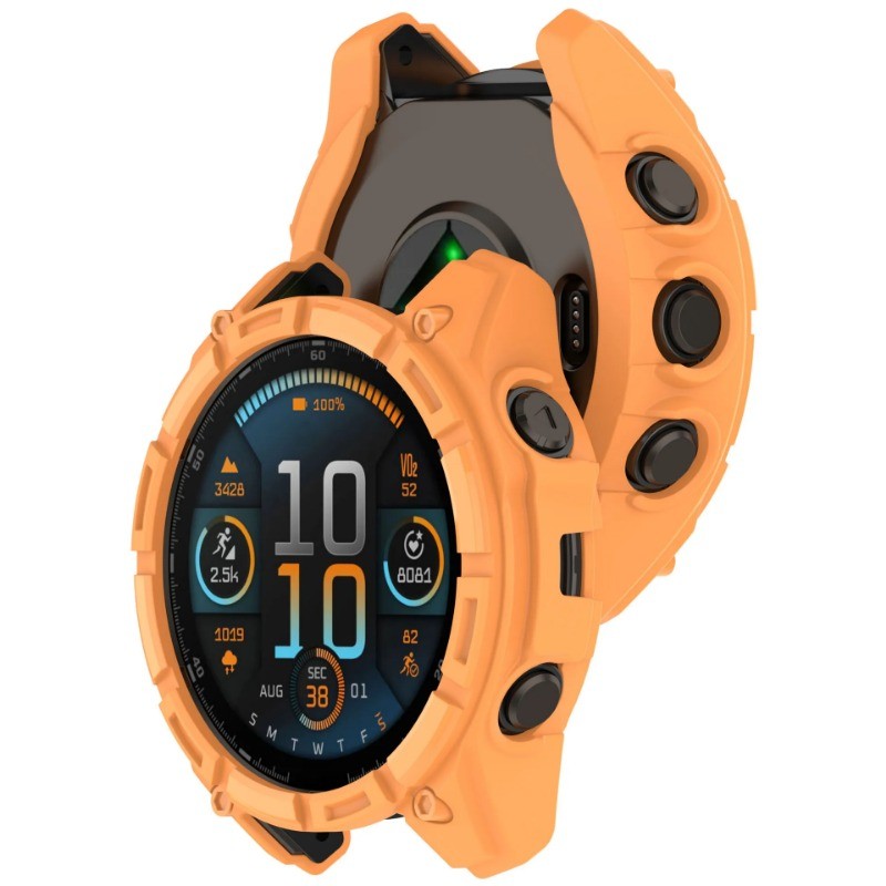 Garmin Fenix8 Silicon Sang Trọng TPU Mềm Chống Sốc Đồng Hồ Dành Cho Garmin Fenix 8 43mm 47mm 51mm Chống Vân Tay Chống Trầy Xước Đồng Hồ Thông Minh Vỏ Khung Bảo Vệ Cản