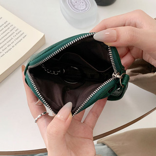 Thời Trang Đơn Giản Ví Nữ Di Động PU Cổ Tay Khóa Đồng Xu