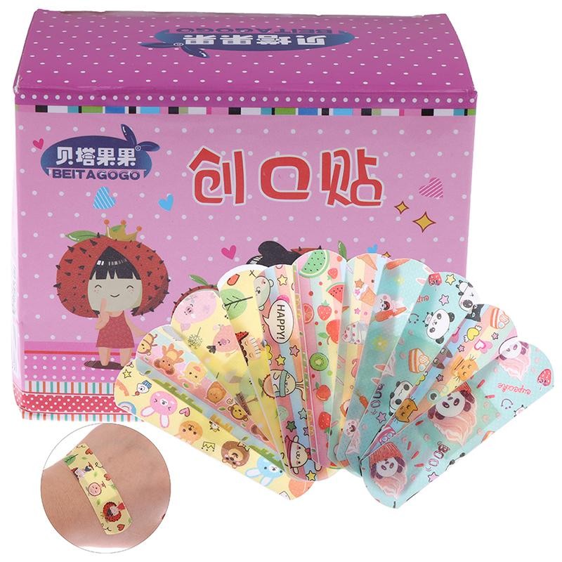Tmoy 120 Cái Keo dán hoạt hình chống thấm nước Thạch cao vết thương thoáng khí cho trẻ em TCVN