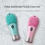 Máy làm sạch bàn chải mặt FAVORITEGOODS, Máy chà sàn siêu âm điện có thể sạc lại tần số cao, Máy chà mặt bằng điện 9 bánh silicon quay Chăm sóc da mặt
