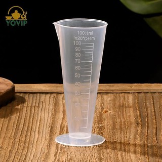 YOVIP 100ML Cốc Đo Nhựa Cân Trong Suốt Cốc Đo Rót Vòi Không Tay Cầm Hộp Đựng Chất Lỏng Cho Nhà Bếp Thanh Tiếp Liệu VN