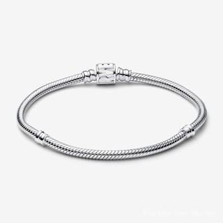 Vòng tay bạc sterling Marvel với logo gắn clasp chắc chắn - HL2W