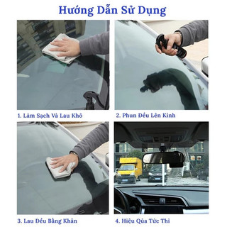 Xịt nano chống bám nước kính ô tô dung tích 120ml Nano phủ kính chống bám nước kính ô tô... Motex
