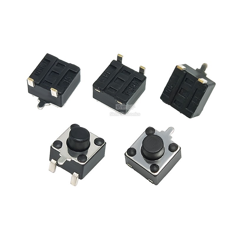 4.5 * 4.5 Tact Switch 3 Pin Bên Ba Pin Cắm Trước Phía Sau Miếng Dán Bên Miếng Dán Ngang Bên Báo Chí 3.5 / 3.8 / 4.3 / 6 / 8
