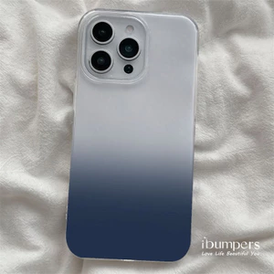 ibumpers Ốp Điện Thoại iPhone Gradient Elegance Pattern Ốp Lưng Trong Suốt Nhám Mờ Chống Bẩn Chống Sốc Cho IPhone 16 15 14 12 13 11 Pro Max IP 7 8 Plus X XS XR