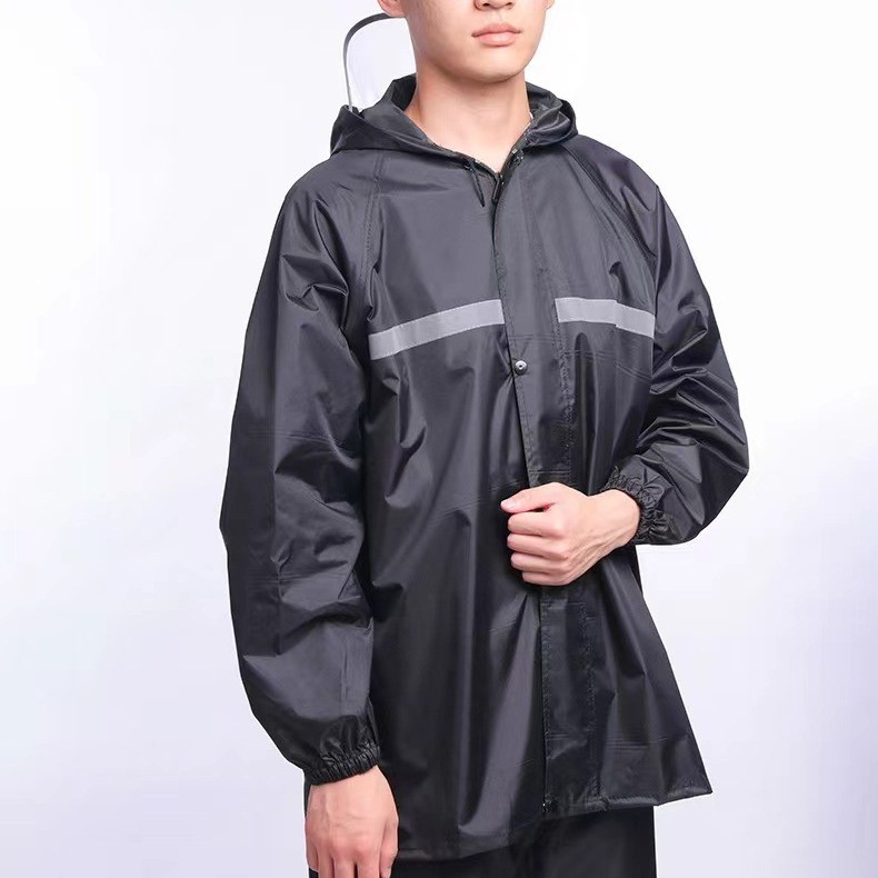Bộ áo mưa phong cách mới，Áo mưa bộ nam nữ zacro cao cấp có phản quang loại vải dày chống thấm tố tàn thấm nước dặn áo mưa đi xe máy có phản