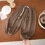 Hàng sẵn có Vận chuyển nhanh Mùa hè Ice Silk Hemp Bloomers Hợp thời trang Rời mát mẻ Hoa thoáng khí Phong cách mỏng Nam Nữ Bé Chống muỗi