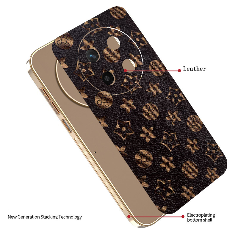Ốp Lưng Cho Honor X9C X9B Thời Trang Cổ Điển Thời Trang Da Thời Trang Mạ Điện TPU Edge Chống Rơi Vỏ Điện Thoại