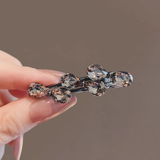 MAUROPOLI Kẹp tóc pha lê nữ phong cách mới, kẹp mỏ vịt đơn giản cho tóc gãy, kẹp tóc trán
