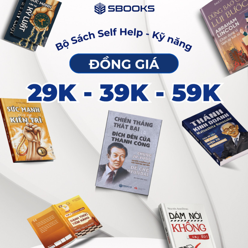 [XẢ KHO] Bộ Sách Self-Help - Kỹ Năng - Đồng Giá 29K 39K 59K - SBOOKS