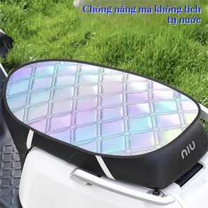 Chói Tấm che nắng yên xe máy 58cm x 35cm cách nhiệt chống nắng nóng bỏng mông miếng che nắng yên xe máy điện tráng bạc dày，nệm lót yên xe máy chống ê mông
