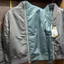Áo Bomber Di OK 2 Mảnh Xanh Ngọc Phối Ghi KCloset Áo Khoác Gió 2 Lớp Dày Dặn Dáng Rộng Nam Nữ NA959