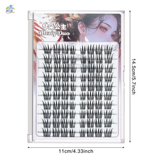 C Curl Wispy Lash Nối Dài Cụm Mi Tự Dính Cho Hiệu Ứng Nâng Mắt DIY Trang Điểm Sử Dụng
