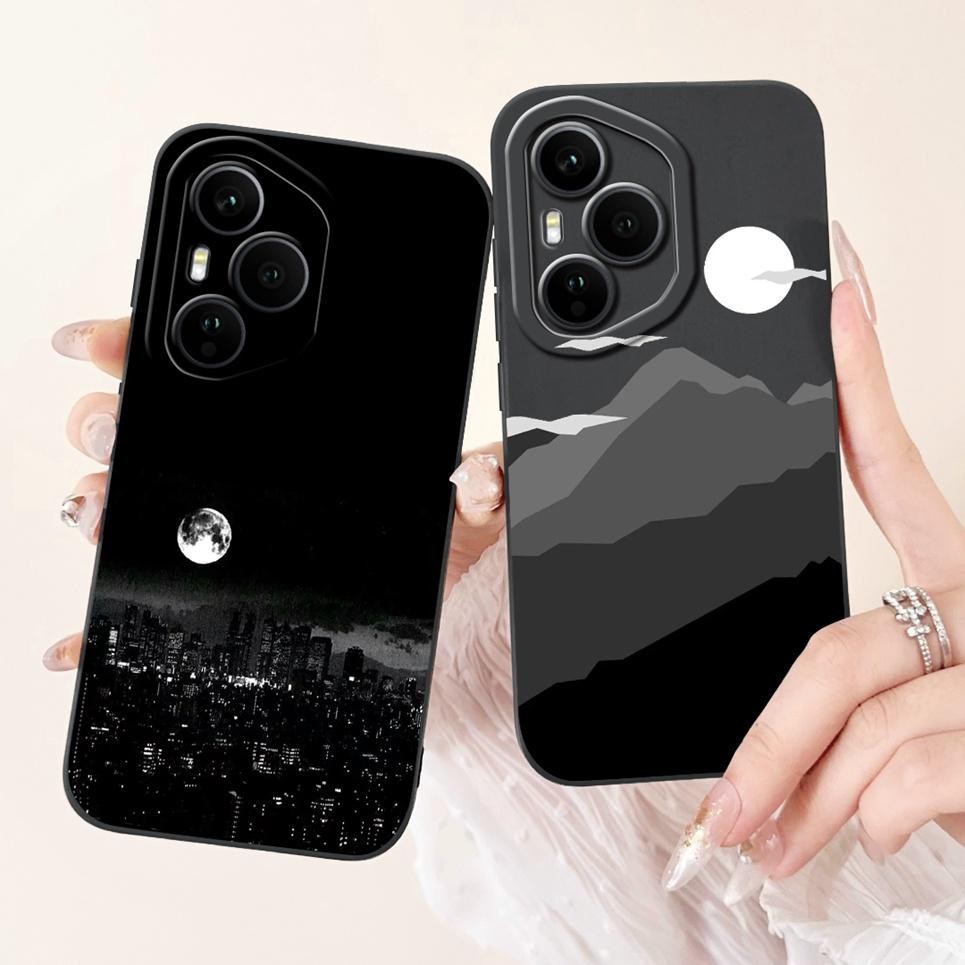 Dành Cho Honor 400 Pro 5G Ốp lưng Honor 400 Vỏ Silicon Mềm Ốp Lưng Hoạt Hình Phong Cảnh Mèo Thẩm Mỹ Họa Tiết Trường Hợp Vỏ