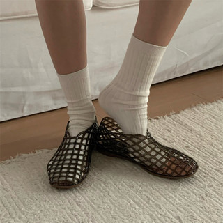 Xixitiao Sandal Đế Bằng Kiểu Dáng Thanh Lịch Họa Tiết Ren Dành Cho Nữ Thích Hợp Cho Kỳ Nghỉ