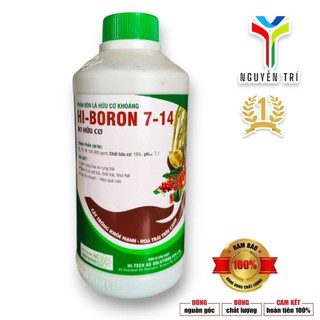 Phân Bón Lá Bo Hữu Cơ Hi-Boron 7-14 (Chai 500ml) - Hàng Úc, Chống Rụng Hoa, Nứt Trái