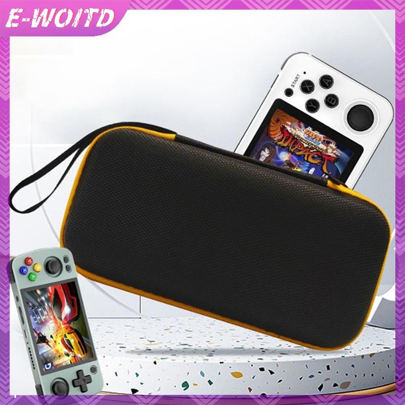 E-WOITD RG405M Đen Ốp Lưng Retro Cầm Tay Trò Chơi Điện Tử Màn Hình Chống Thấm Nước Mang Theo Túi Retro Video Game Console E-WOITD